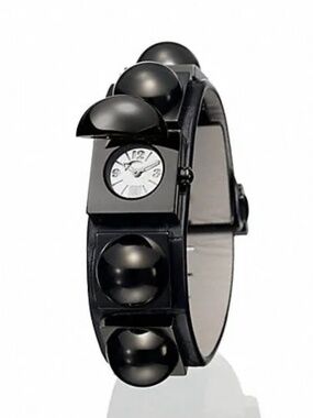 Reed Krakoff Stud Watch Black Leather